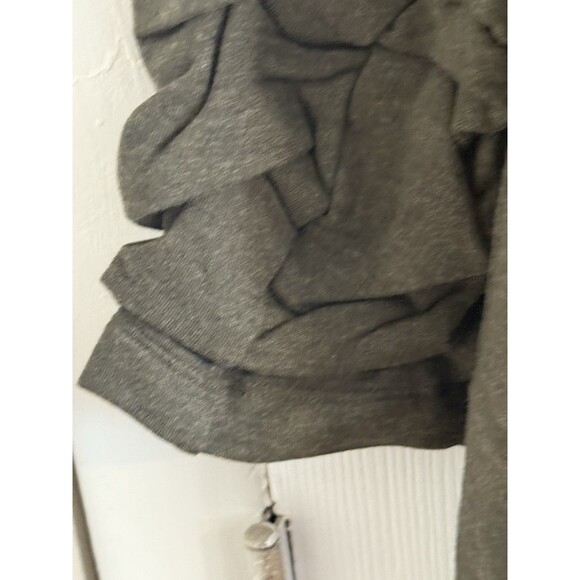 Tahari Women’s Size Medium Green Blazer Modal Ruched Sleeves NWT Comfy Soft - Picture 10 of 16